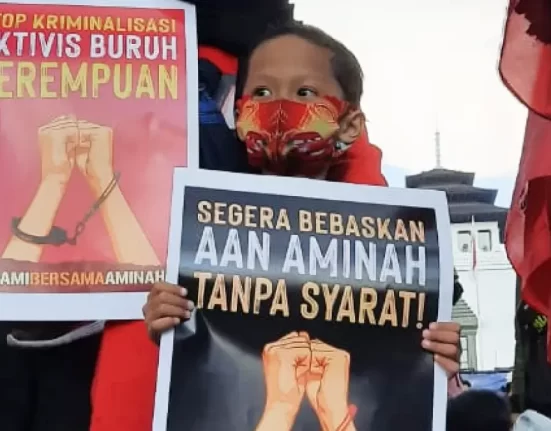 Aksi Peringatan Hari Buruh Nasional 2021